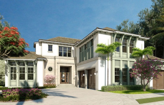 The second luxury custom home located on Gordon Drive in Naples Florida