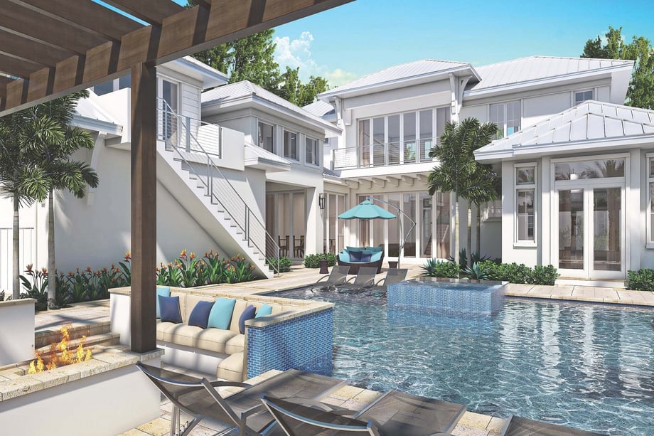 The Claremont blends indoor and outdoor living in Old Naples.