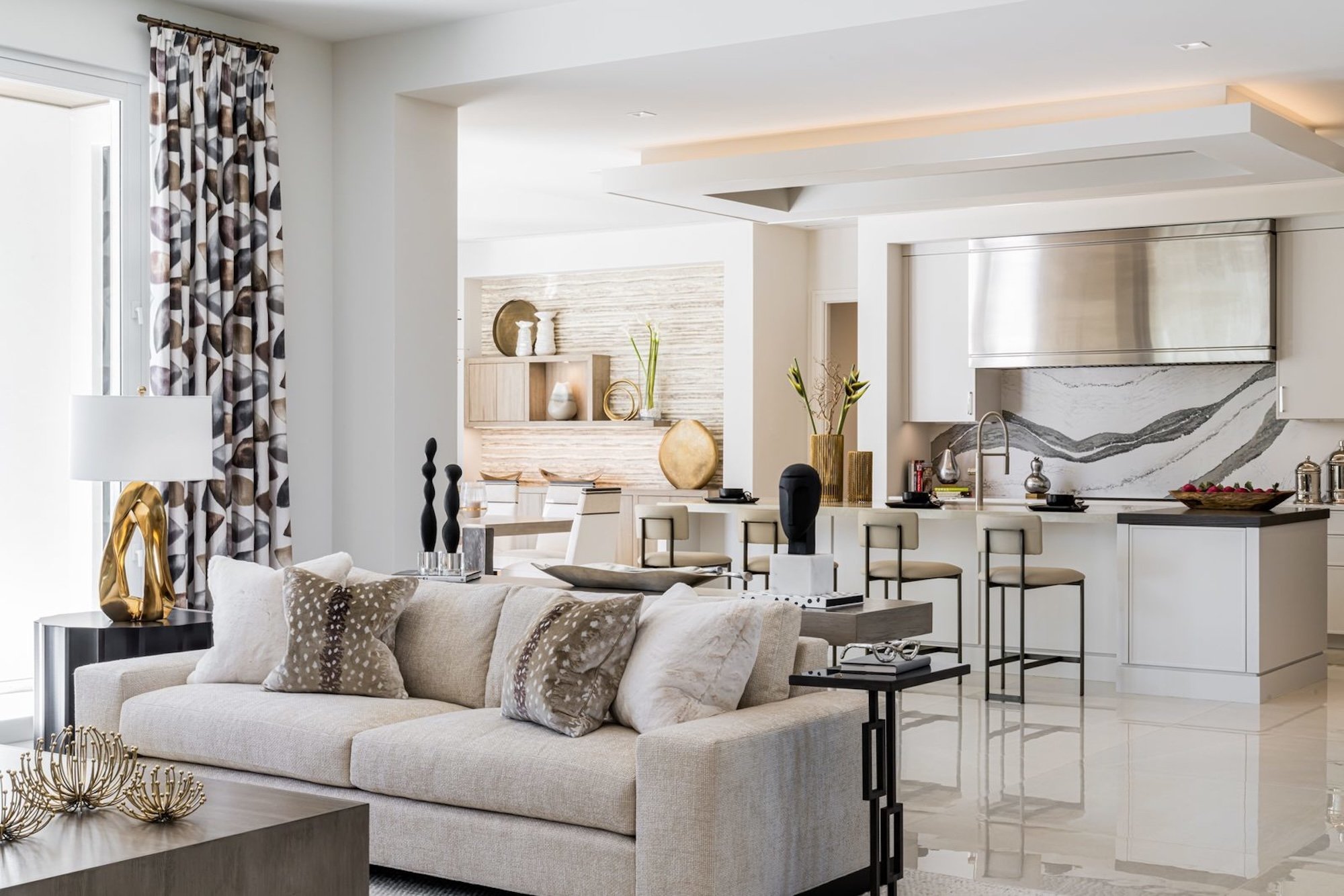 AQU_Living Room and Kitchen