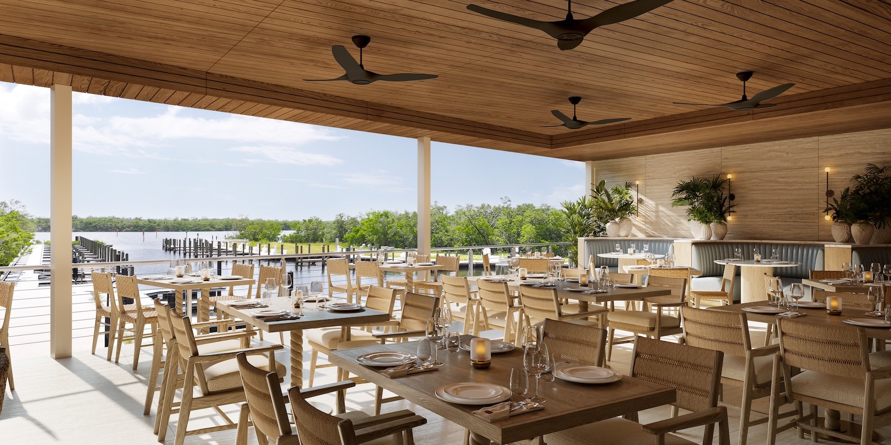 Acqua Bistecca Restaurant_3D Rendering_Terrace