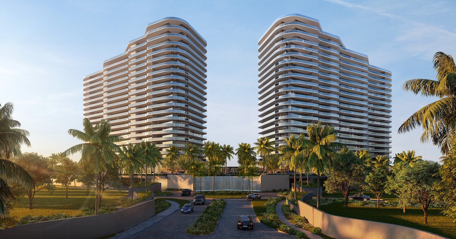 RCR Estero Bay Towers Entry rendering