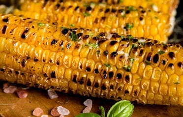 Corn on the cob in a nice restaurant in Florida