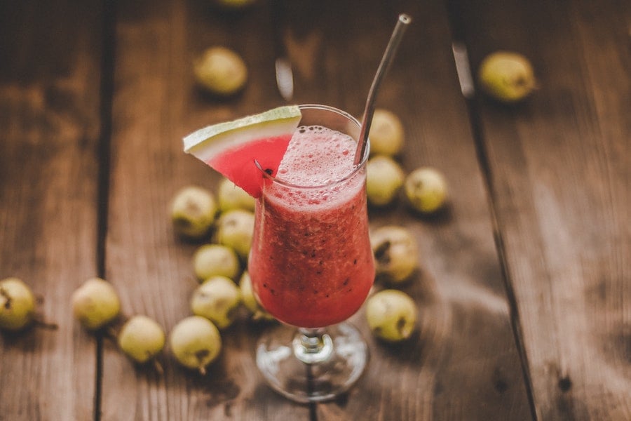 watermelon moscato slush cocktail